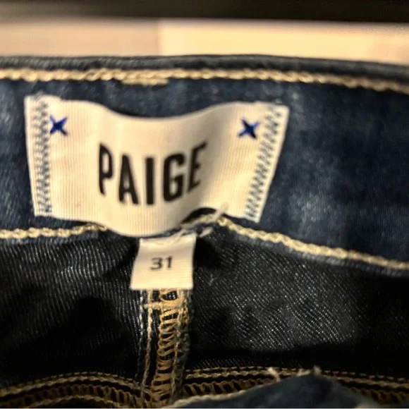 PAIGE Dark Blue Women's Jeans - Picture 10 of 10